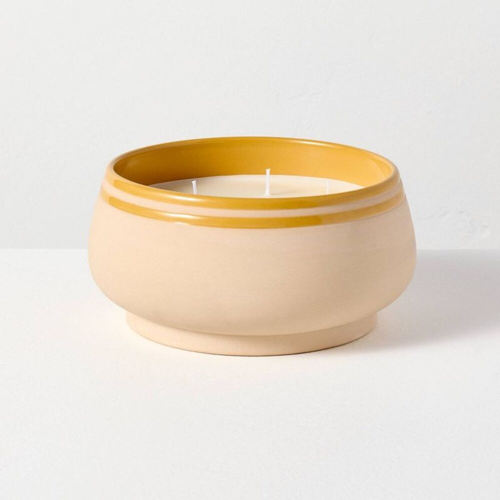 5 Wick Extra Large Ceramic Seasonal Sun and Citron Jar Candle 32oz -